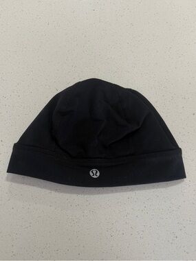 lululemon athletica Black Stretch Athletic Beanie